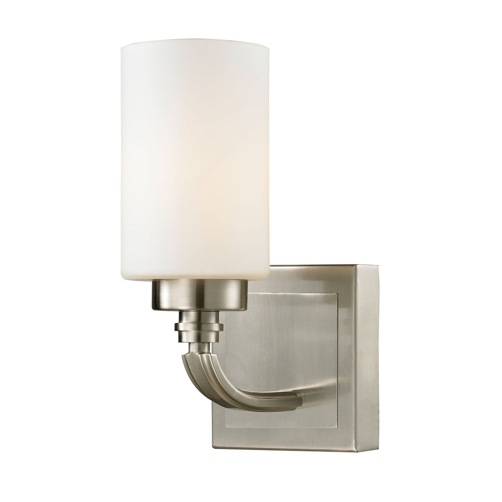 Dawson Collection 1 light bath in Brushed Nickel
