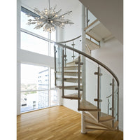 Starburst 24-Light Chandelier in Polished Chrome