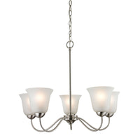 Conway 5 Light Chandelier In Brushed Nickel