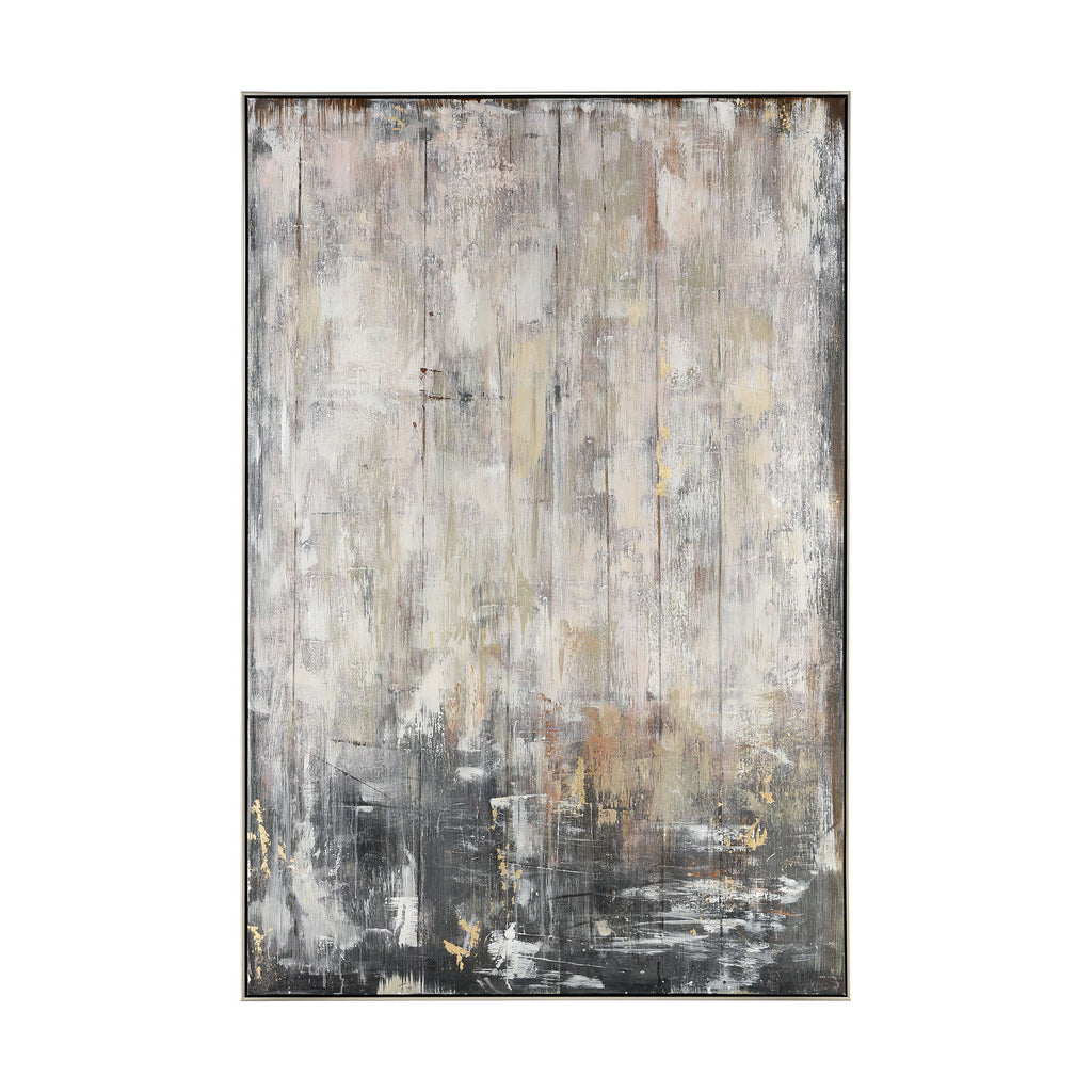 Flowing Abstract Wall Decor in Brown and Grey