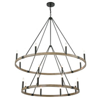 Transitions 56'' Wide 16-Light Chandelier - Oil Rubbed Bronze