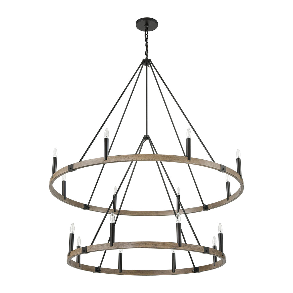 Transitions 56'' Wide 16-Light Chandelier - Oil Rubbed Bronze