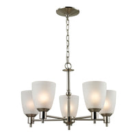 Jackson 5 Light Chandelier In Brushed Nickel