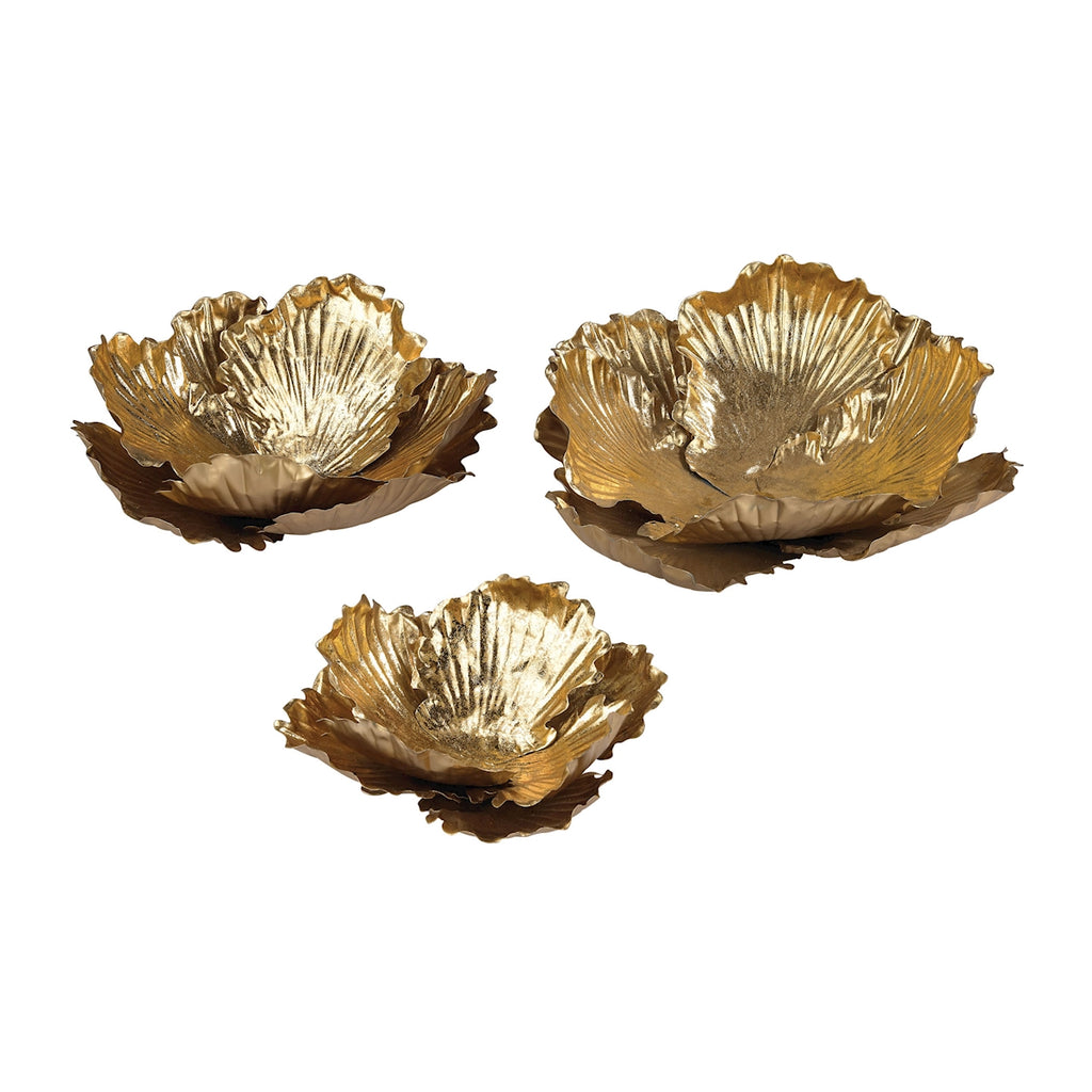 Organic shaped wall art. - Set of 3