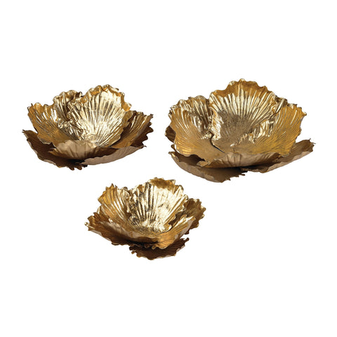 Organic shaped wall art. - Set of 3