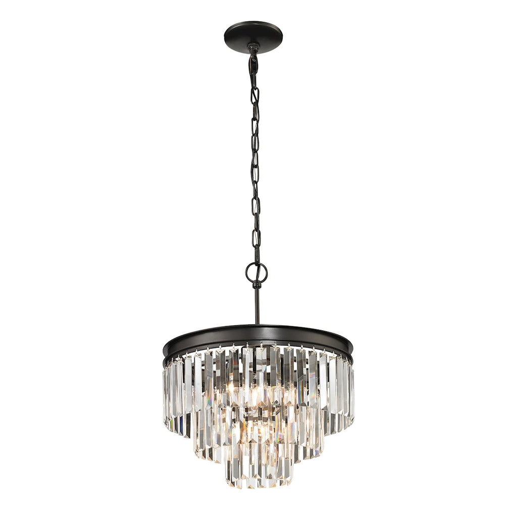 Palacial Collection 3+1 light pendant in Oil Rubbed Bronze