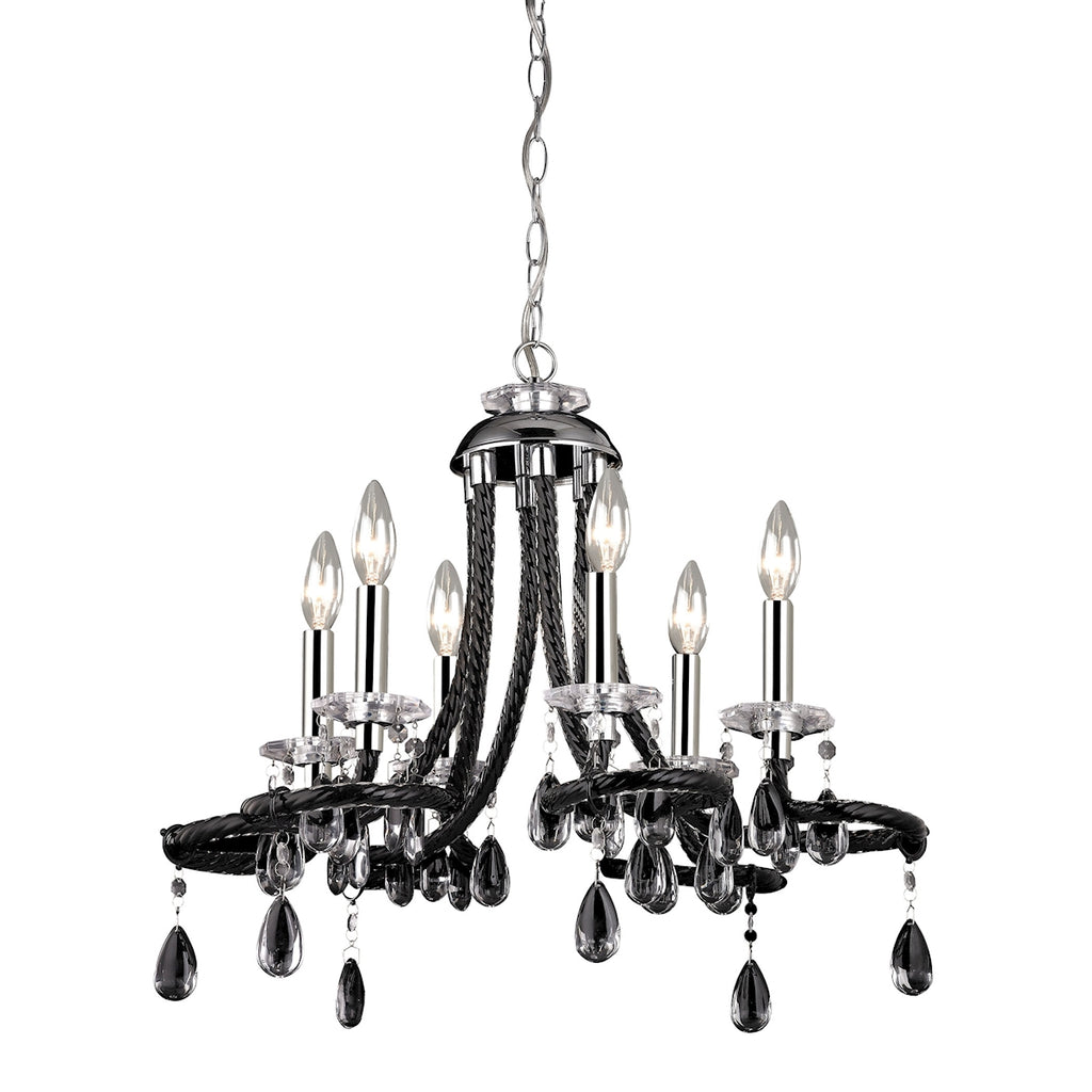 BLACk ACRYLIC MINI CHANDELIER