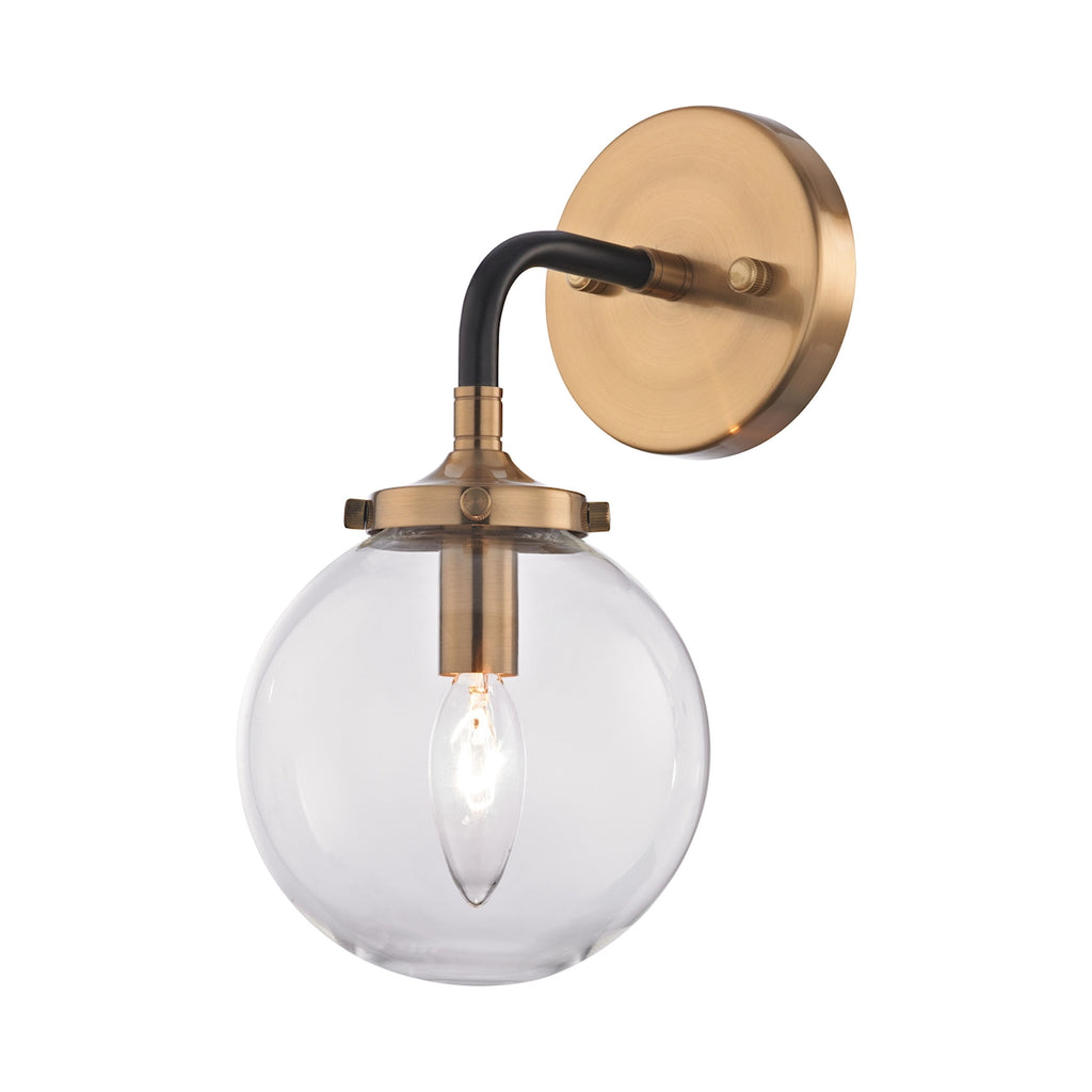 Black and gold sconce light hotsell