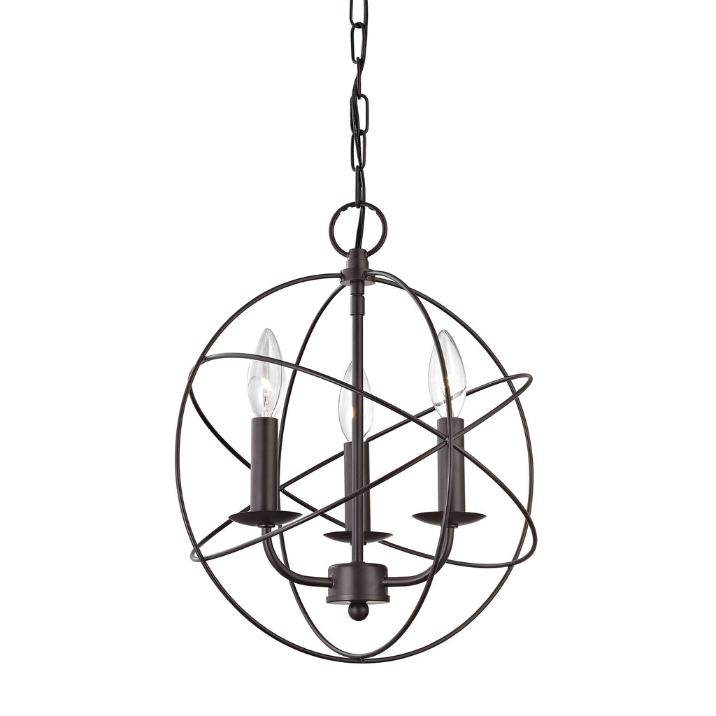 Williamsport 3 Light Chandelier In Oiled Rubbed Bronze