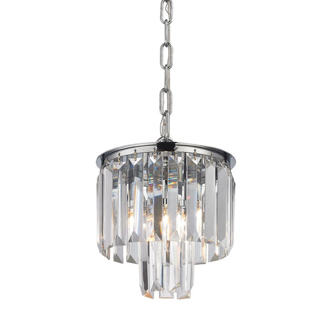 Palacial 1 Light Pendant in Polished Chrome