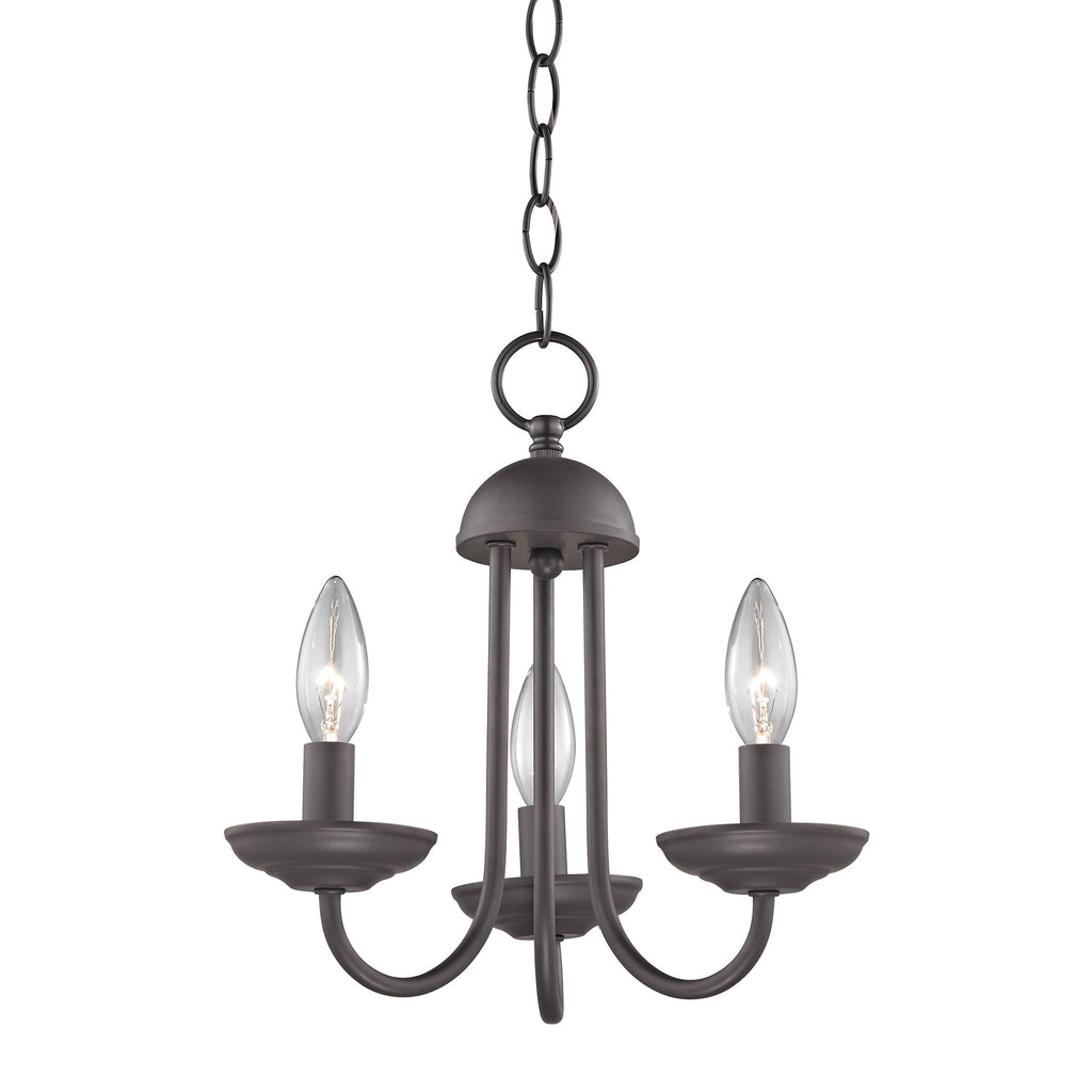 Williamsport 3 Light Mini Chandelier In Oil Rubbed Bronze