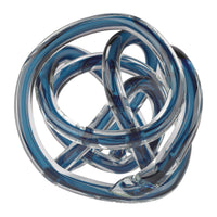 Glass Knot - Set of 3 Navy