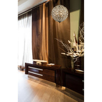 Elizabethan 5-Light Chandelier in Dark Bronze with Crystal