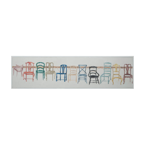 Chair Display - Hand-painted Art on Canvas                                                           