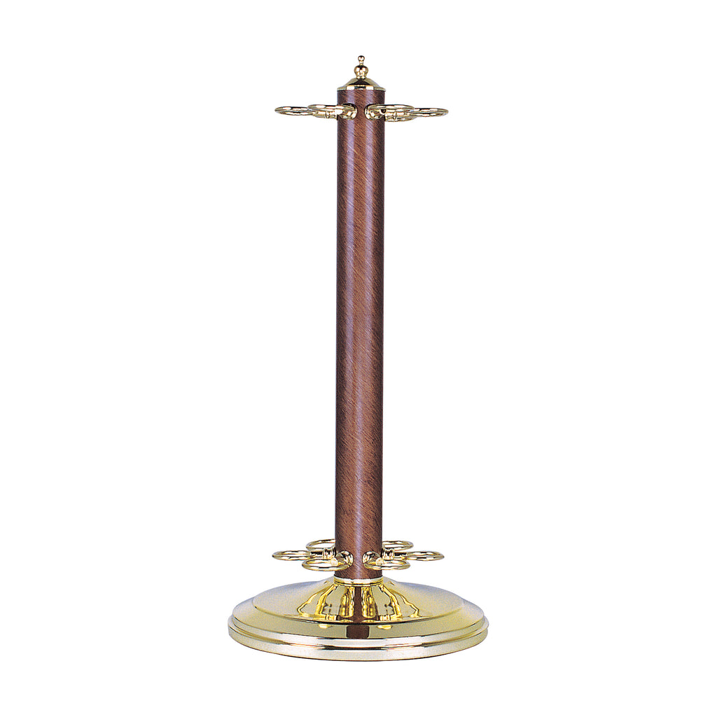 CASUAL TRADITIONS CUE STAND POL BRASS/GREEN FINISH