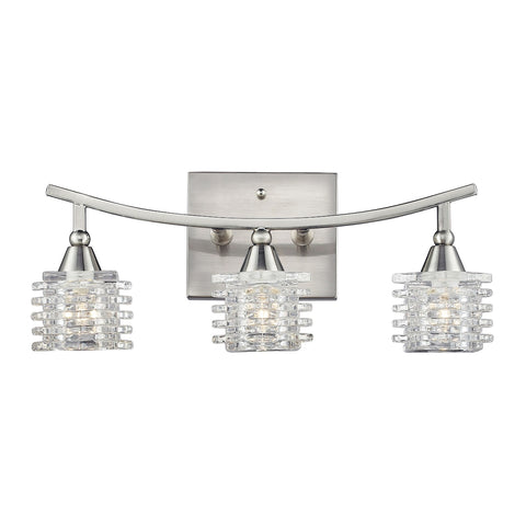 Matrix 3-Light Vanity in Satin Nickel