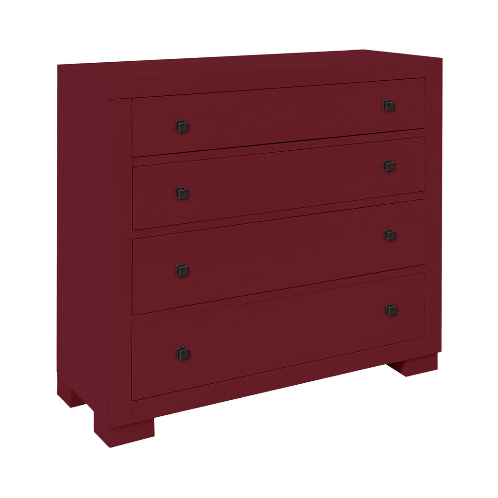 Templeton 4-Drawer Cabinet - Red
