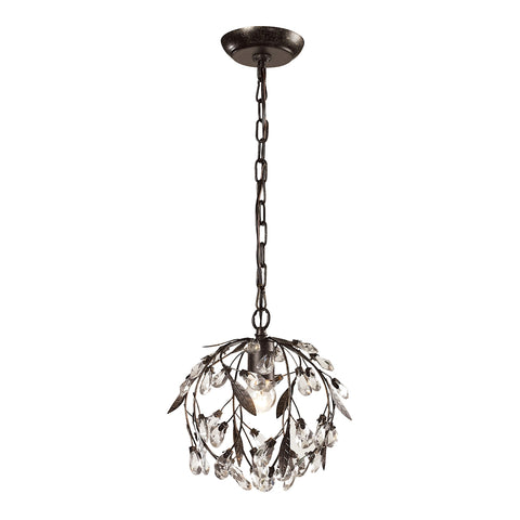 Circeo Collection 1-Light Mini Pendant in Deep Rust