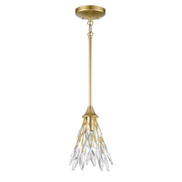 Flora Grace 7'' Wide 1-Light Mini Pendant - Champagne Gold