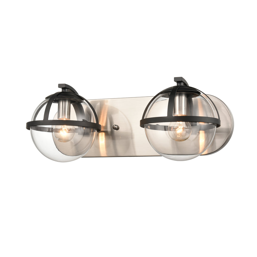 Davenay 16'' Wide 2-Light Vanity Light - Satin Nickel