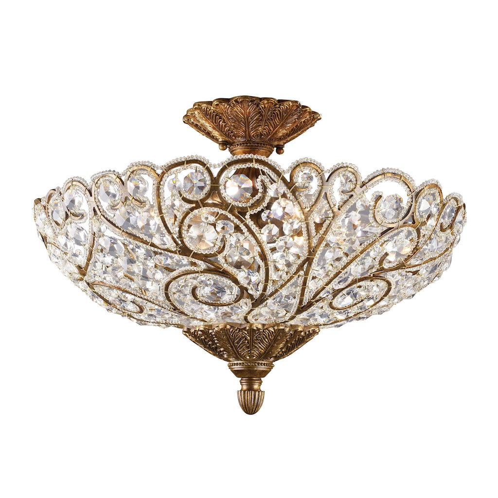 Seneca 6-Light Semi-Flush in A Spanish Bronze Finish