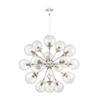 Boudreaux 32'' Wide 18-Light Chandelier - Matte White