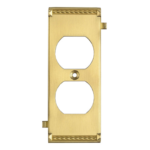 CLICKPLATES BRASS MIDDLE SWITCH PLATE