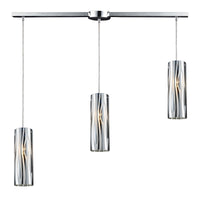 Chromia 3-Light Linear Pendant in Polished Chrome