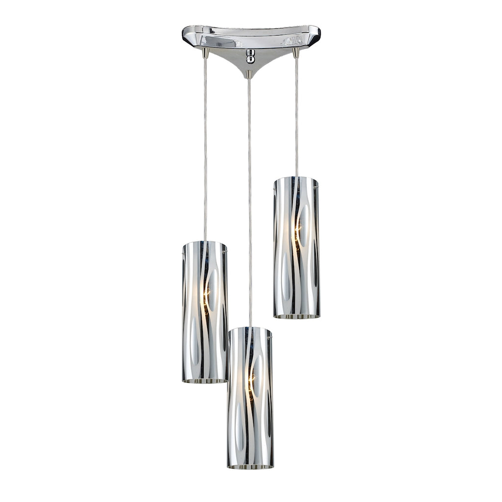 Chromia 3-Light Pendant in Polished Chrome