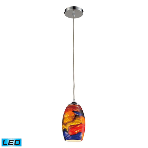 Surrealist 1 Light Pendant in Polished Chrome - LED Offering Up To 800 Lumens (60 Watt Equivalent) W