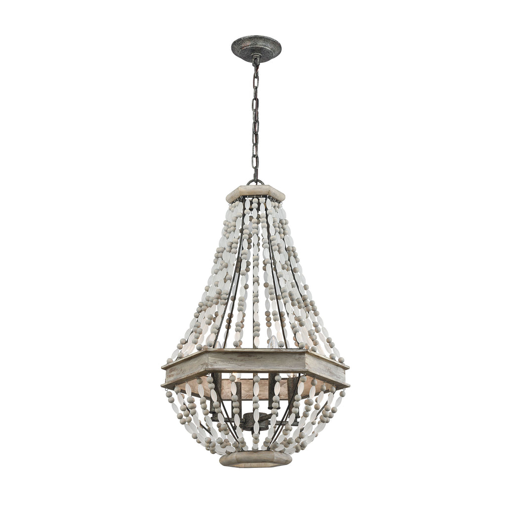 Summerton 4 Pendant Washed Gray/Malted Rust