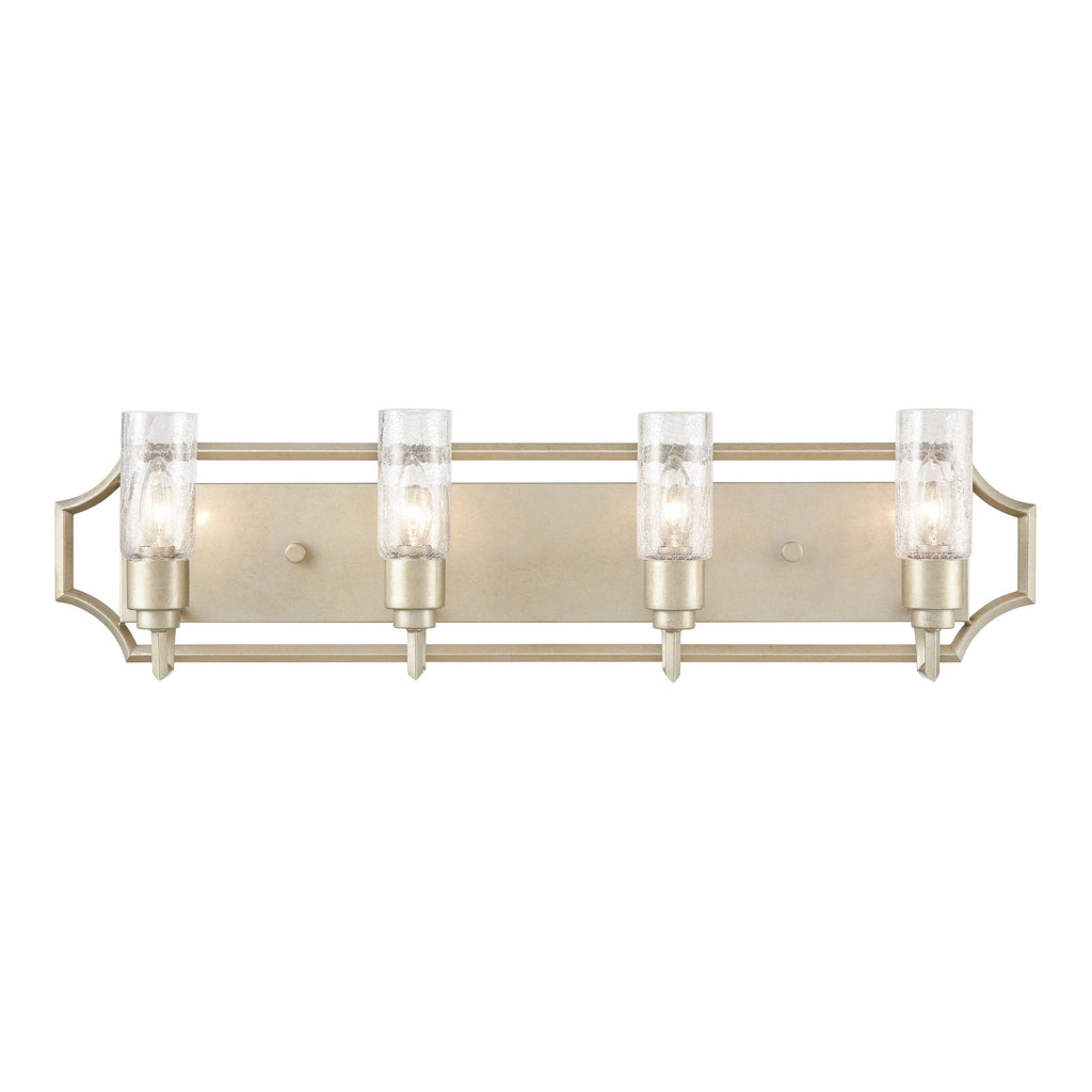 Cheswick 33'' Wide 4-Light Vanity Light - Aged Silver