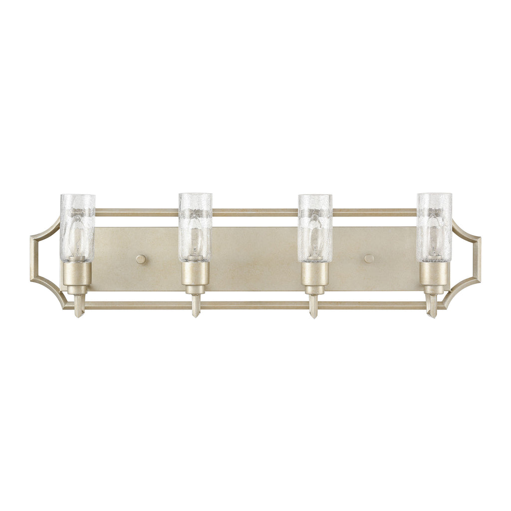 Cheswick 33'' Wide 4-Light Vanity Light - Aged Silver