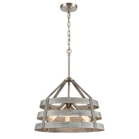 Brigantine 18'' Wide 3-Light Chandelier - Weathered Driftwood