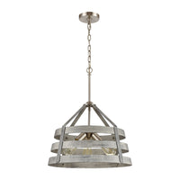 Brigantine 18'' Wide 3-Light Chandelier - Weathered Driftwood