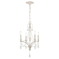 French Parlor 16'' Wide 4-Light Chandelier - Vintage White