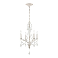 French Parlor 16'' Wide 4-Light Chandelier - Vintage White