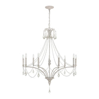 French Parlor 38'' Wide 9-Light Chandelier - Vintage White