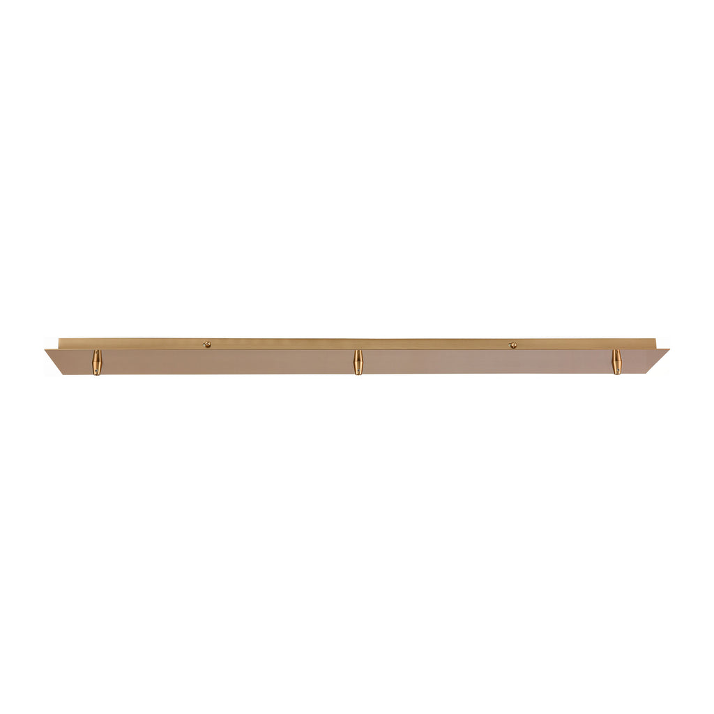 Pendant Options 3-Hole Linear Pan for Pendants in Satin Brass