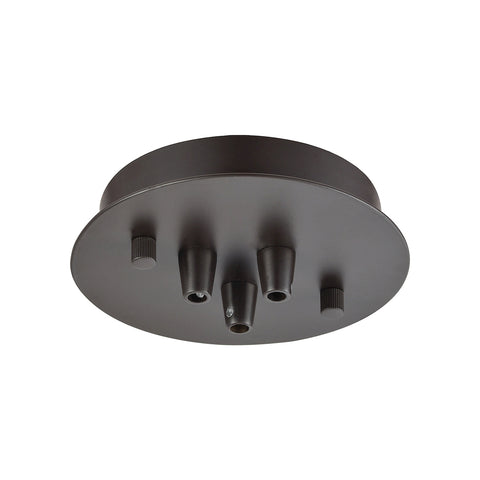 Pendant Options 3 Light Small Round Canopy in Oil Rubbed Bronze