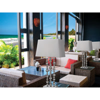 Arco Baleno 1-Light Sconce in Satin Nickel with Multi-colored Glass