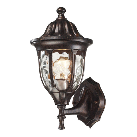 1 light outdoor wall mount in Regal Bronze