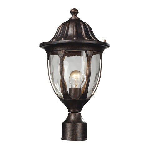 1 light post mount in Regal Bronze