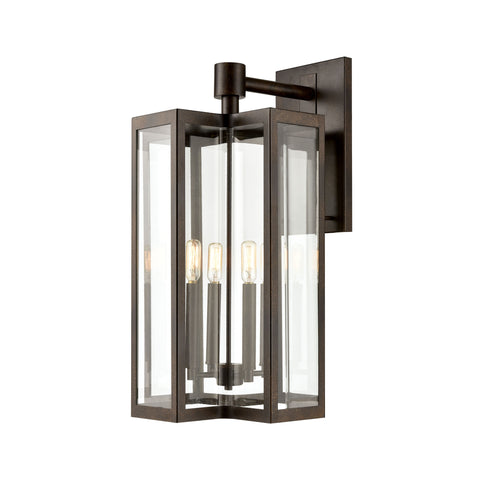 Bianca 4-Light Sconce in Hazelnut Bronze with Clear
