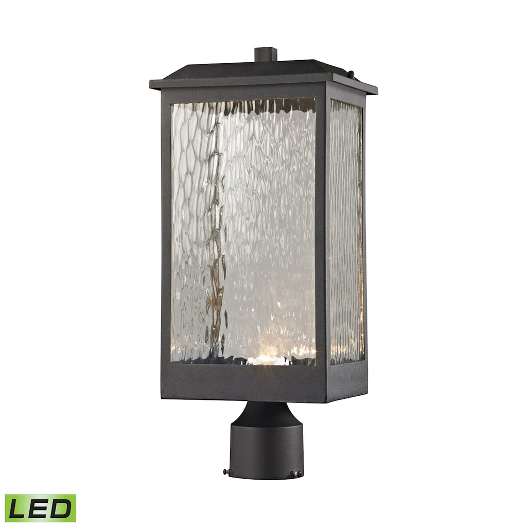 Newcastle Outdoor LED Post Mount in Matte Black