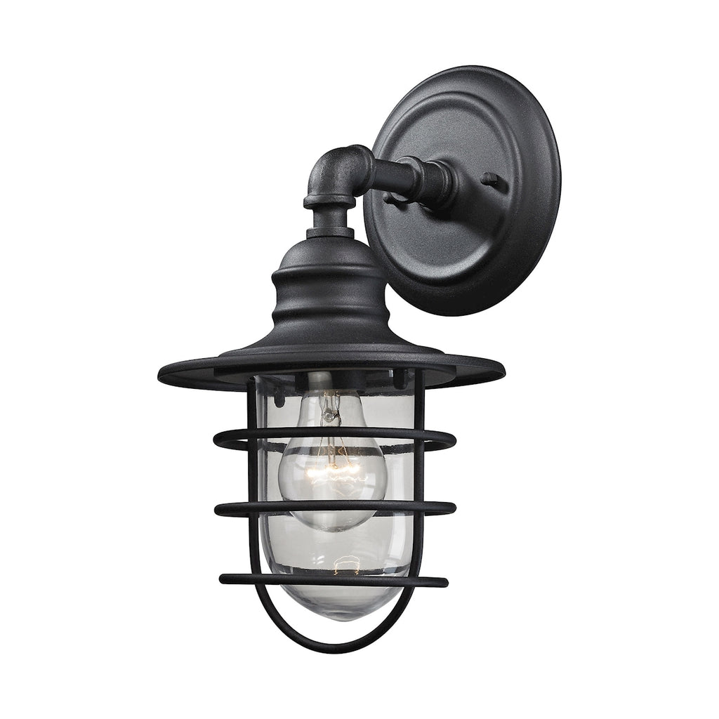 Vandon 1 Light Outdoor Wall Sconce in Charcoal