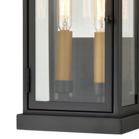 Foundation 13'' High 2-Light Outdoor Sconce - Matte Black