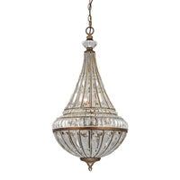 Empire Collection 6 light pendant in Mocha