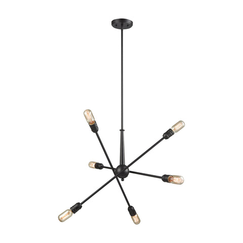 Delphine 6 Chandelier Oil Rubbed Bronze