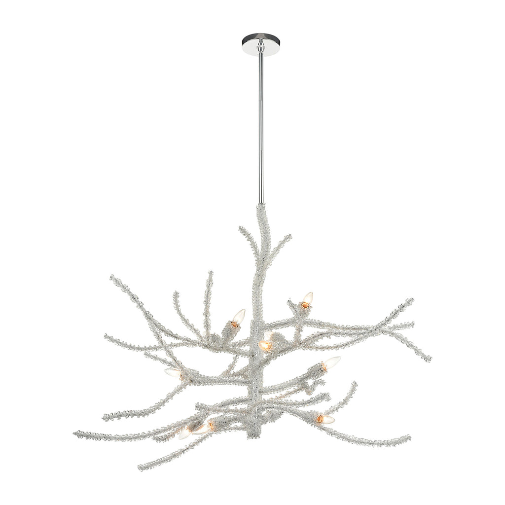 Winter's Spray 12-Light Chandelier in Polished Chrome